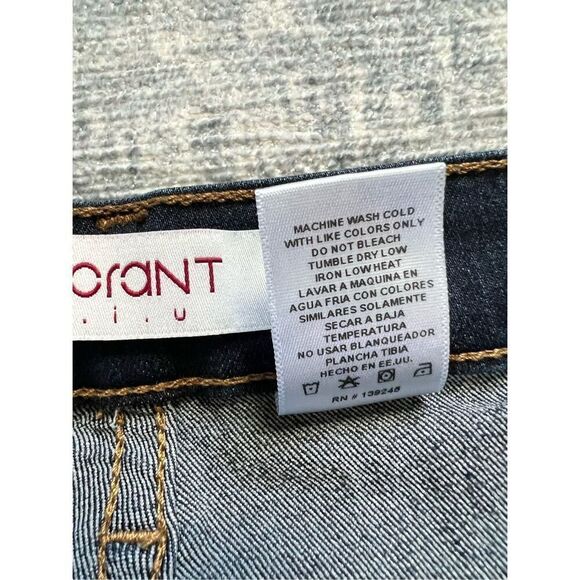 Vibrant MiU Dark Blue Wash Ultra High Rise Bell Flare Leg Jeans W28 / Junior's 9 - Picture 5 of 8